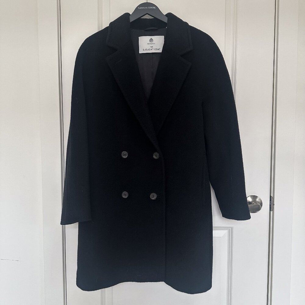 Aritzia The Slouch Coat Mid | Size: Small | Color: Black